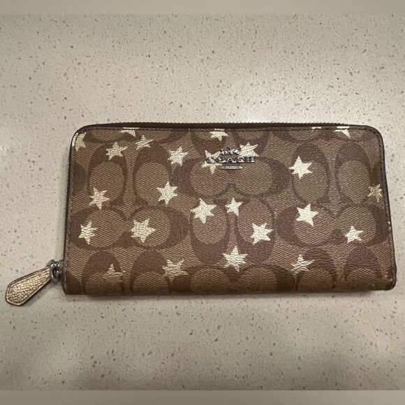 Coach star accordion wallet f39085 - Picture 1 of 4